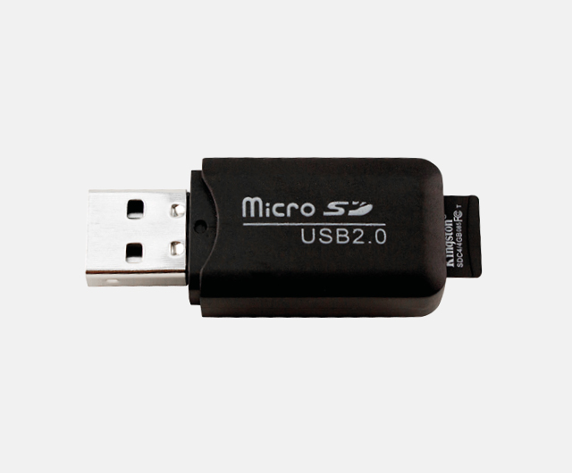 MicroSD karta 4 GB se čtečkou karet - Afriso-Pristroje.cz